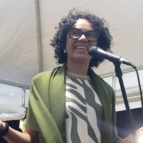 Ana Cecília no evento Pôr do Sol da Literatura