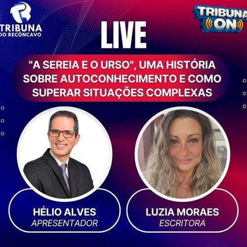 Livro “A Sereia e o Urso” em Live com Hélio Alves, da Tribuna ON